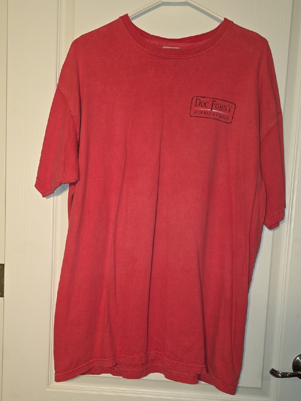 DOC FORDS RUM BAR Comfort Colors Red Short-Sleeve Crewneck Tee XL